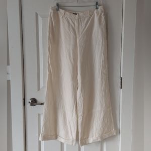 Lauren Ralph Lauren Linen Wide Leg Pants Size 8